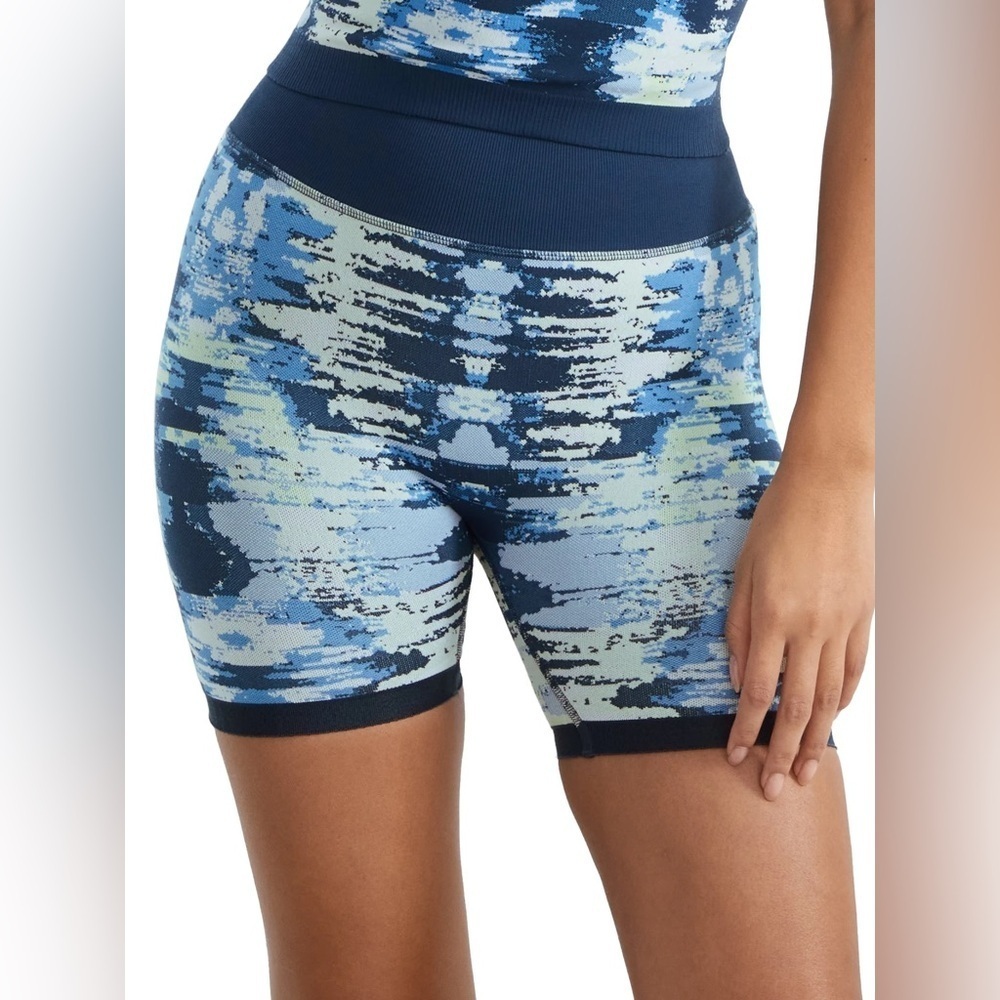 Sweaty Betty BLUE Women's Glitch Seamless Shorts